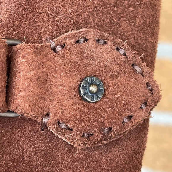 Frye Womens SHIRLEY OVER THE KNEE Brown Oiled boots 10 B - Picture 9 of 14